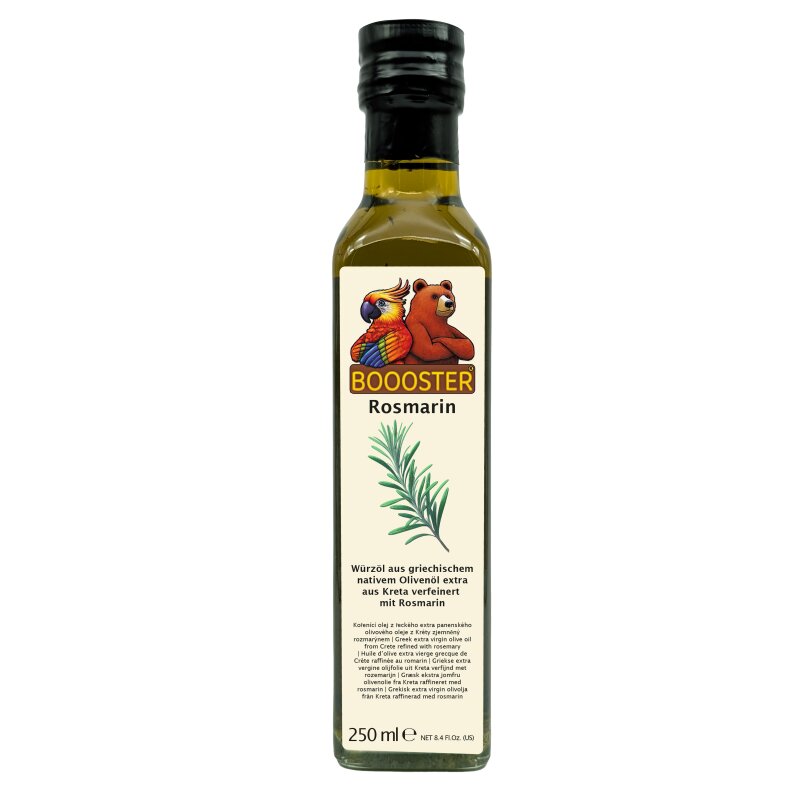 Apsu BOOOSTER Rosmarin Würz-Öl 250ml aus griechischem Nativen Olivenöl Extra