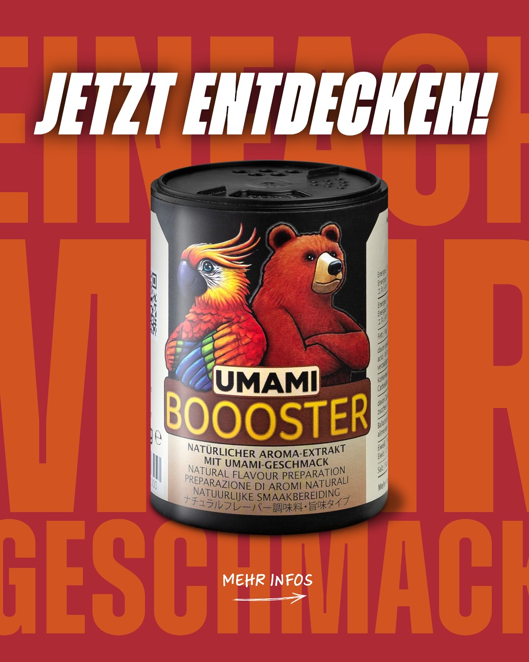 Umami Booster 110g | Natürliche Intensivierung für mehr Geschmackstiefe