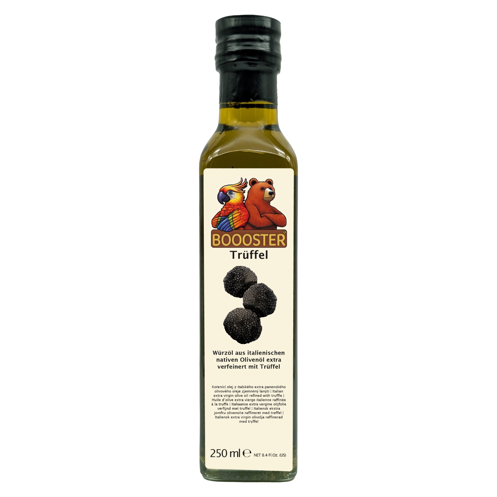 BOOOSTER Trüffel Würz-Öl 250ml Natives Olivenöl Extra aus Italien